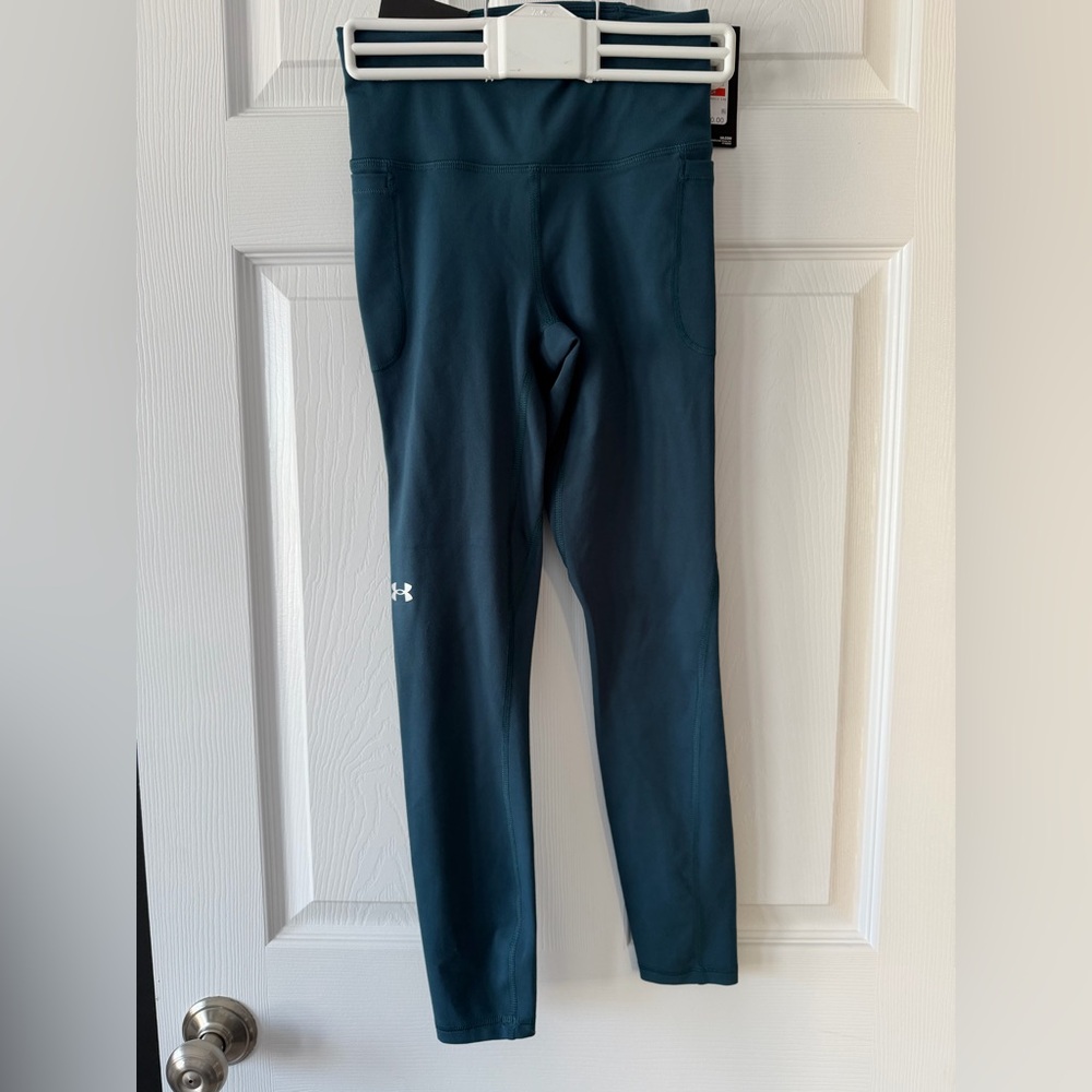 Under Armour Ankle Length Dark Teal Leggings